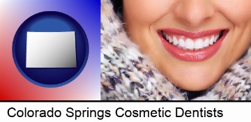 beautiful white teeth forming a beautiful smile in Colorado Springs, CO