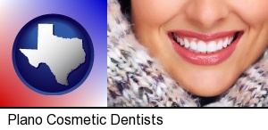 Plano, Texas - beautiful white teeth forming a beautiful smile