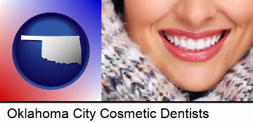 beautiful white teeth forming a beautiful smile in Oklahoma City, OK