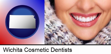 beautiful white teeth forming a beautiful smile in Wichita, KS